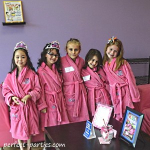 spa kid birthday party