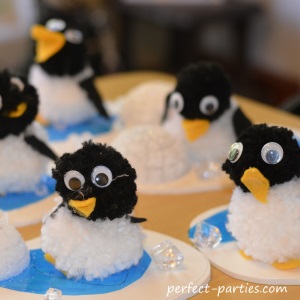 Penguin Pom Pom Craft